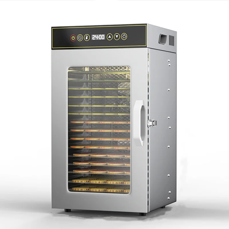 Commercial Food Dehydrator - プレミアム18層ステンレス製食品乾燥機、業務用・家庭用、果物・肉・ハーブの効率的な乾燥に最適、調整可能