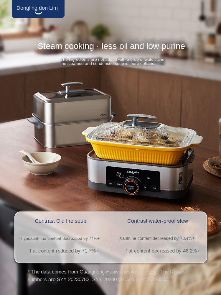 Commercial Kitchen Steamer - 多機能家庭用スチーマー,Donlim-DL-1005,ステンレス鋼,朝食用