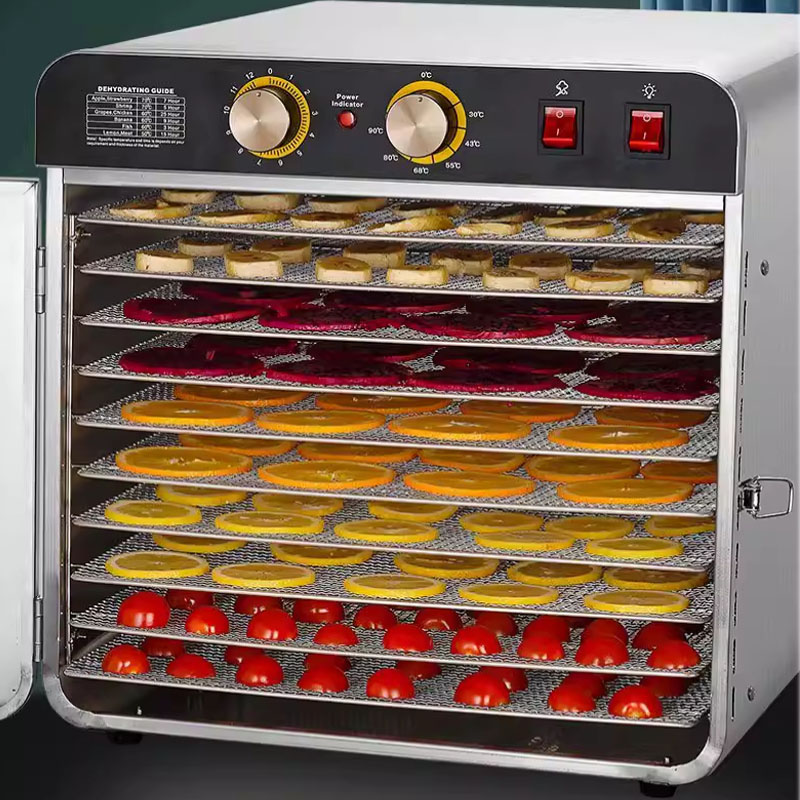 Commercial Food Dehydrator - 10層ステンレス製食品乾燥機 業務用 家庭用 調整可能 省エネ フルーツ/肉/ハーブ用乾燥機