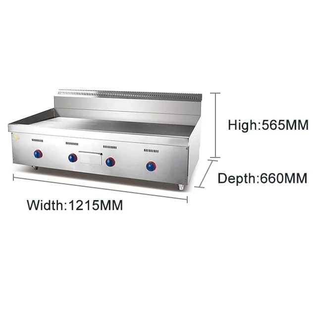 業務用厨房ステンレス製フラットプレートガスグリドル - Commercial Kitchen Griddle のレビューと価格