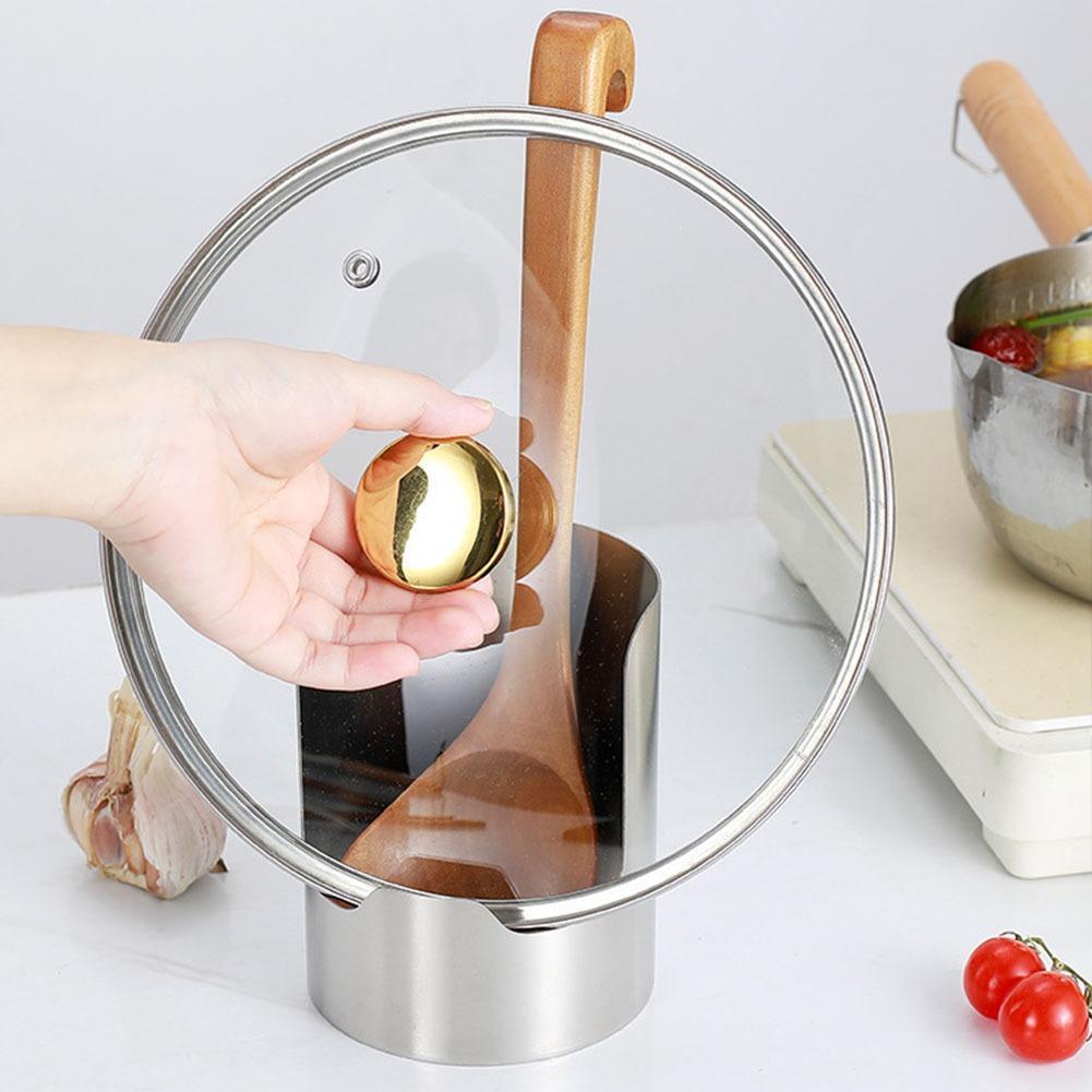 ステンレス製鍋蓋ホルダー スプーンレストスタンド カウンター - Commercial Kitchen Griddle のレビューと価格
