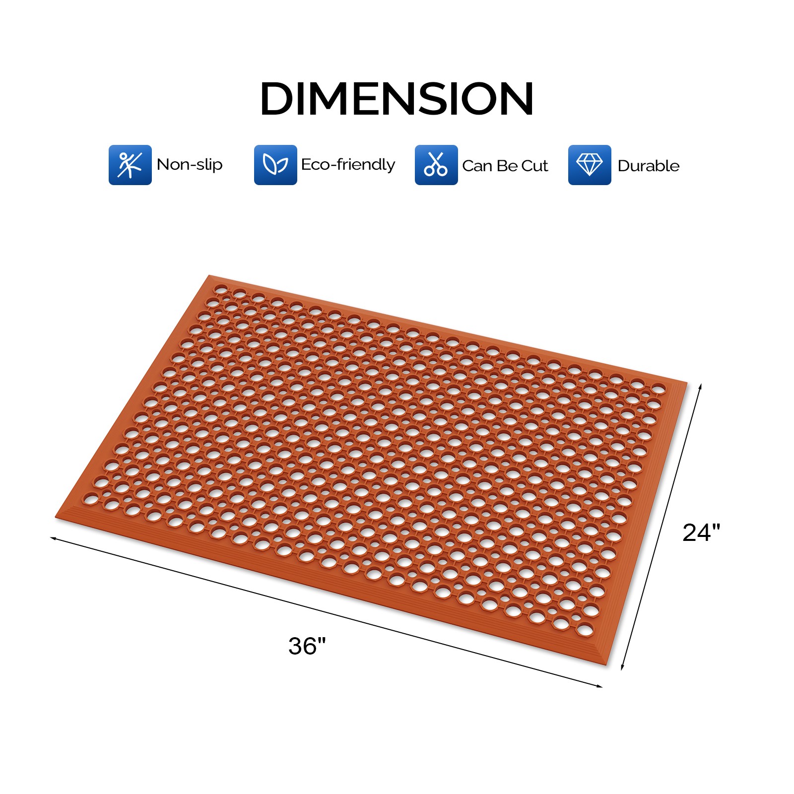24インチ x 36インチの抗疲労フロアマット キッチンバー - Commercial Kitchen Mats Anti Fatigue のレビューと価格
