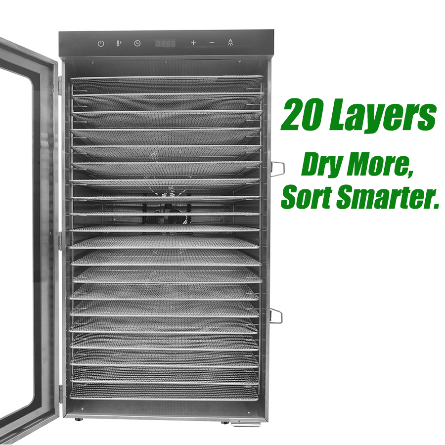 2000W ステンレス製食品乾燥機 LED付き 20層ジャー - Commercial Food Dehydrator のレビューと価格
