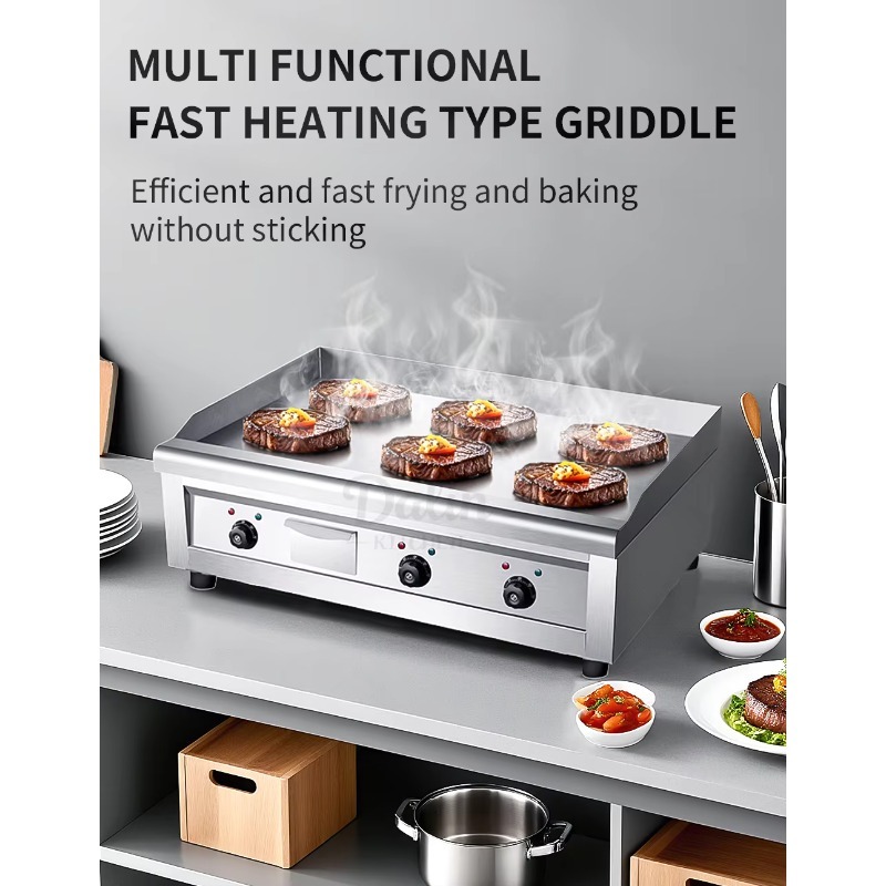 16mm業務用レストラン厨房機器 バーガーグリドルグリル プ - Commercial Kitchen Griddle のレビューと価格