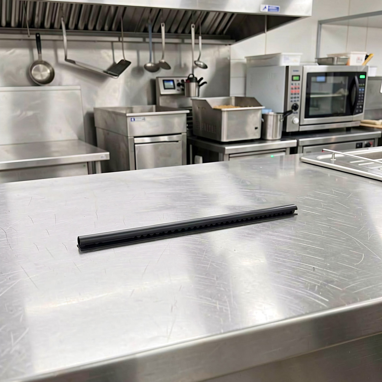 黒色のレストラン用チケットホルダーレール、スライド式レシート - Commercial Kitchen Rack のレビューと価格