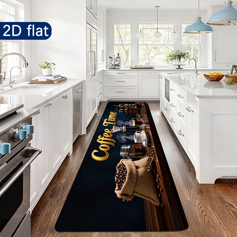 コーヒータイム キッチンランナーマット ヴィンテージコーヒー - Commercial Kitchen Mats Anti Fatigue のレビューと価格