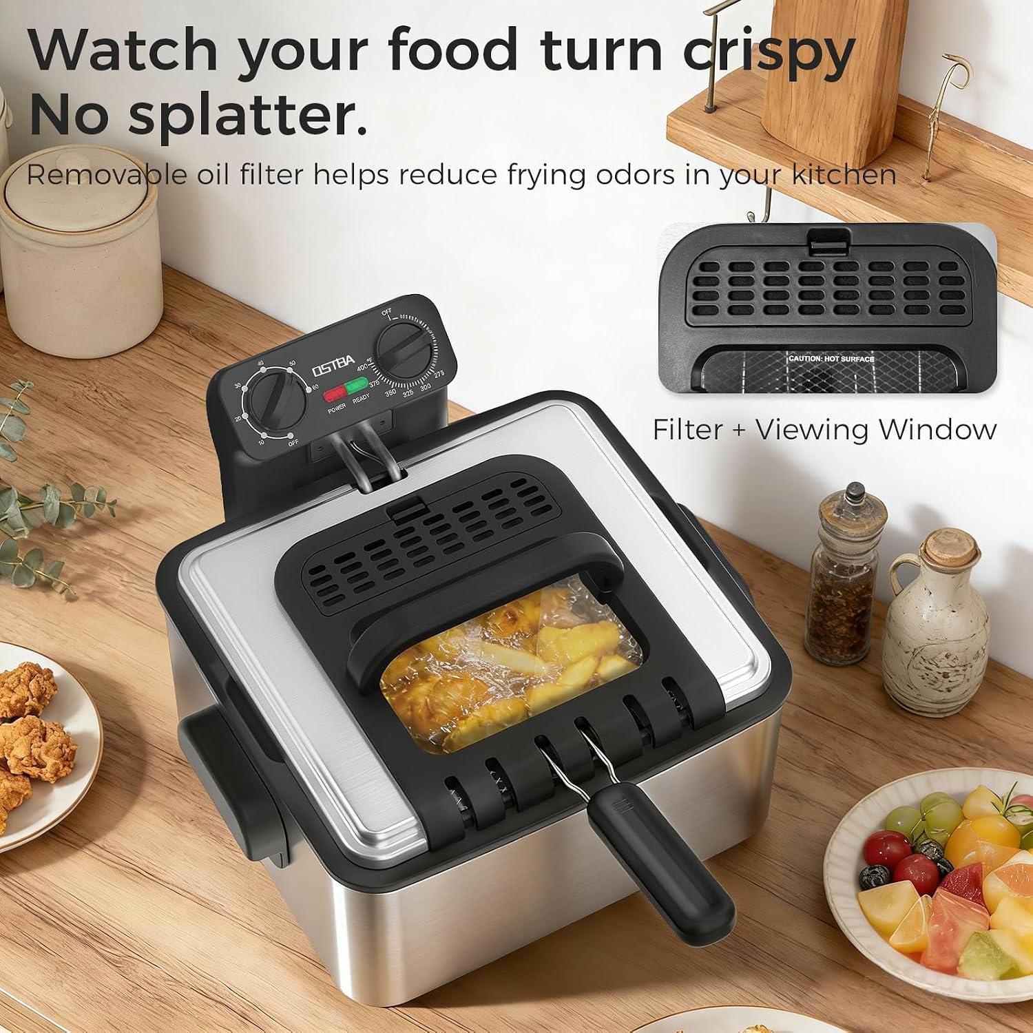 電気フライヤー（3つのバスケット付き、4.75クォート、ステ - Commercial Kitchen Appliance のレビューと価格