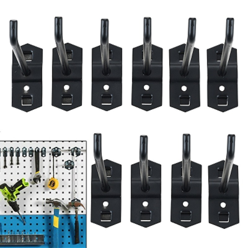 10個/セット 50mm ブラックホールボードフック スチー - Commercial Kitchen Rack のレビューと価格