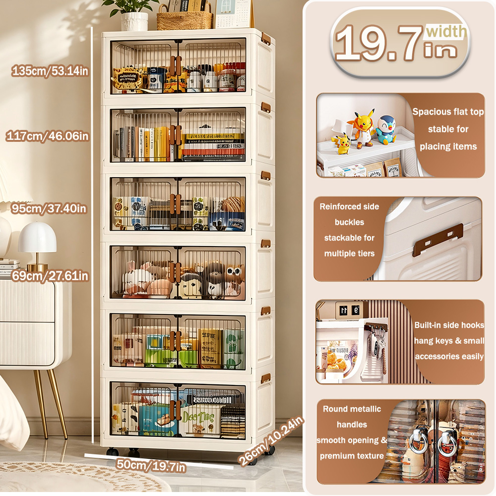 19.7インチ 3/4/5/6段折りたたみ式収納キャビネット - Commercial Kitchen Rack のレビューと価格