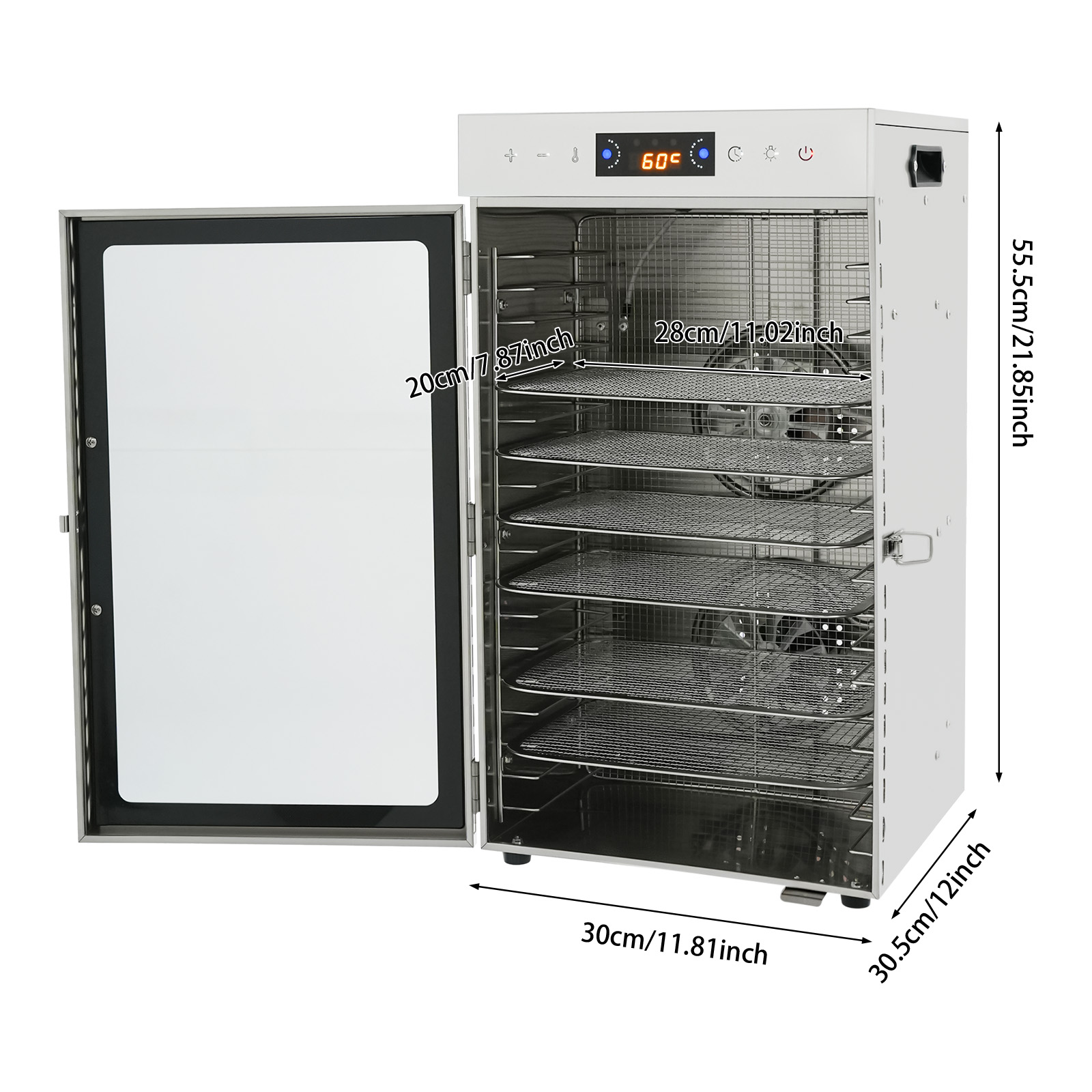 18段トレー食品乾燥機 304 201ステンレス鋼フルーツド - Commercial Food Dehydrator のレビューと価格