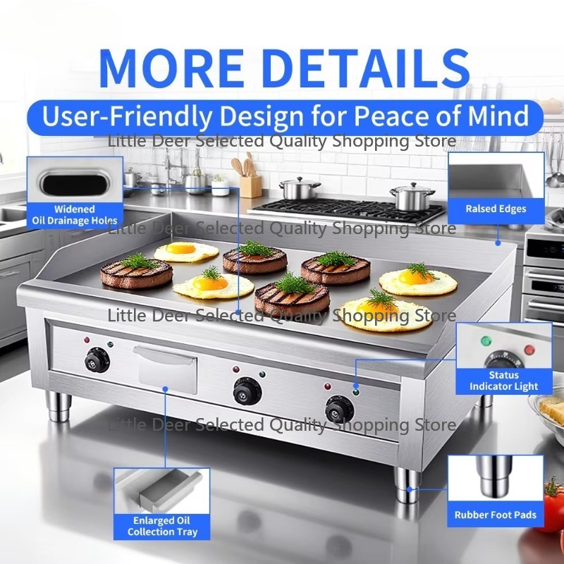 16mm業務用厨房機器 バーガーグリドルグリル プロ仕様 フ - Commercial Kitchen Griddle のレビューと価格