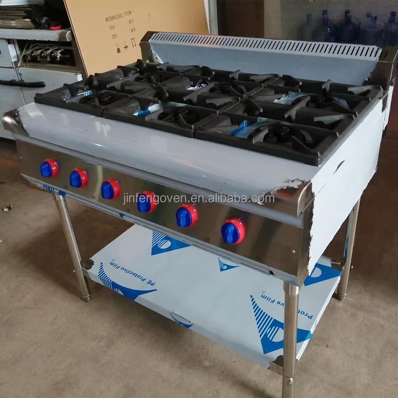 業務用厨房機器 プロ仕様 6口ガスコンロ 工業用ポータブルガ - Commercial Kitchen And のレビューと価格