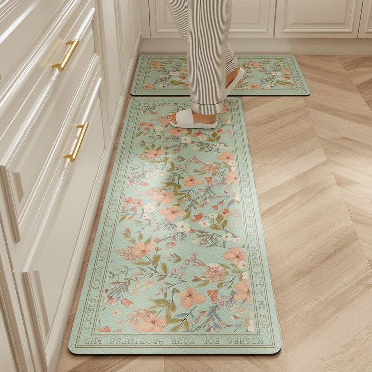 カーペットキッチンフロアマット Pvc レザー防水ノンスリッ - Commercial Kitchen Mats Anti Fatigue のレビューと価格
