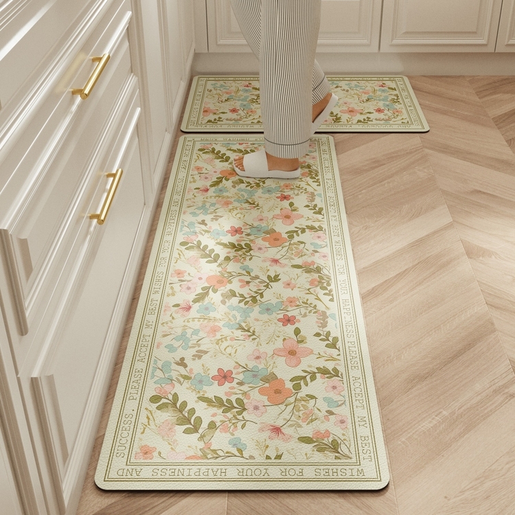 カーペットキッチンフロアマット Pvc レザー防水ノンスリッ - Commercial Kitchen Mats Anti Fatigue のレビューと価格