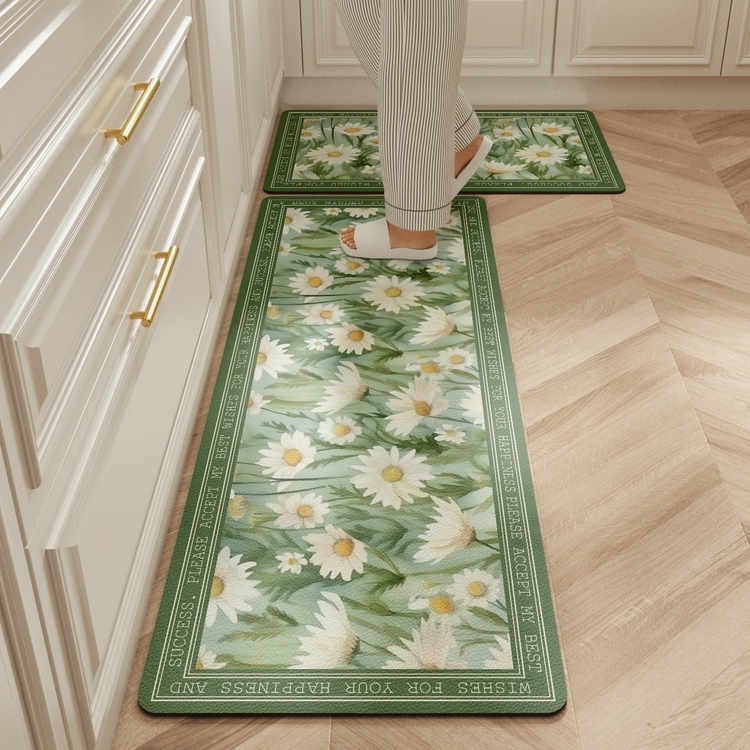 カーペットキッチンフロアマット Pvc レザー防水ノンスリッ - Commercial Kitchen Mats Anti Fatigue のレビューと価格