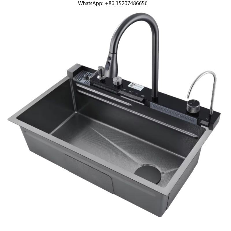 高品質キッチンシンク シングルボウル ステンレス製シンクセッ - Commercial Quality Kitchen Faucet のレビューと価格
