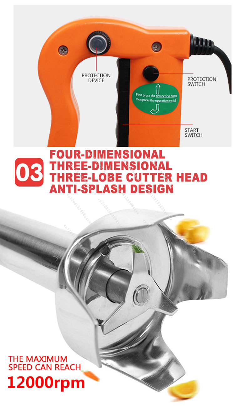 ポータブルブレンダーフードミキサー業務用アイスクリーム攪拌棒 - Bar Blender Mixing のレビューと価格