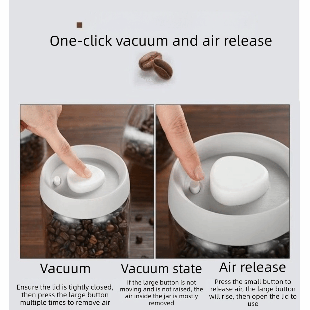 防湿真空密閉ジャー 手動高ホウケイ酸ガラス製コーヒー豆保存ジ - Commercial Kitchen Steamer のレビューと価格