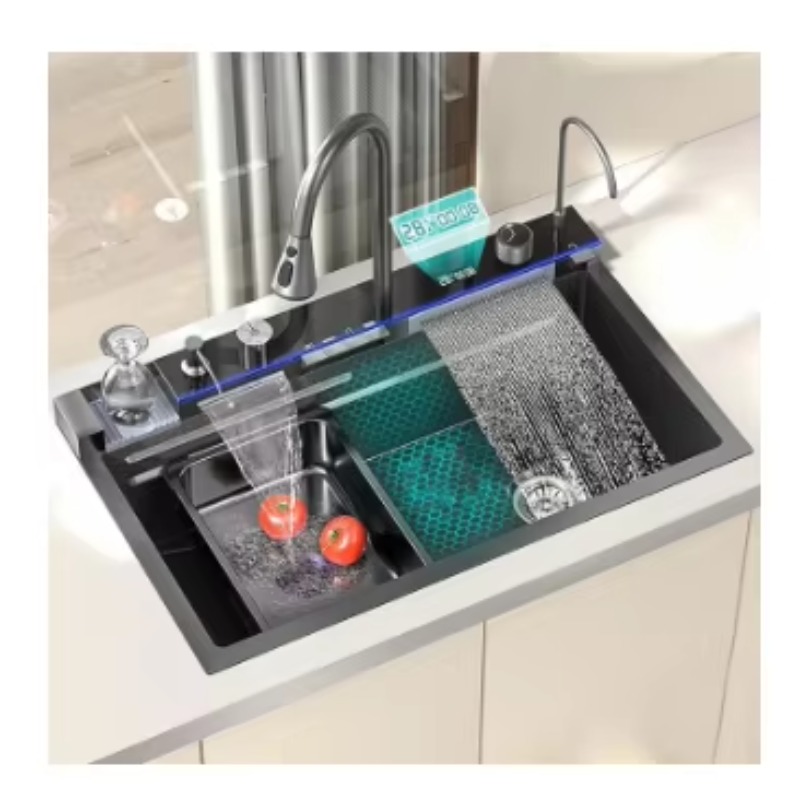 高品質キッチンシンク シングルボウル ステンレス製シンクセッ - Commercial Quality Kitchen Faucet のレビューと価格
