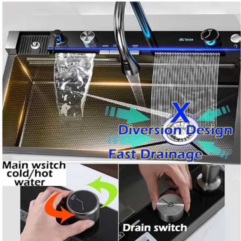 高品質キッチンシンク シングルボウル ステンレス製シンクセッ - Commercial Quality Kitchen Faucet のレビューと価格